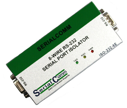 8-Wire External Powered RS232 Isolator
