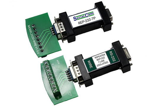 Opyto-isolated 7-Wire RS232 Repeaters